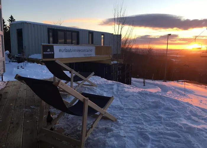 بيت خشبي Bergheim Container Loft Schöneck