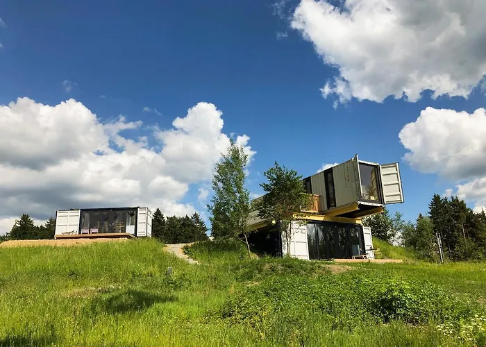 بيت خشبي Bergheim Container Loft Schöneck