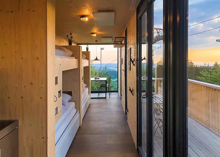 بيت خشبي Bergheim Container Loft Schöneck